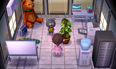 Interior of Barold's house in Animal Crossing: New Leaf