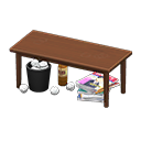Sloppy Table (Dark Wood - Weekly News) NH Icon.png