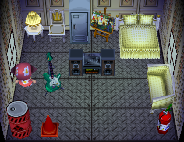 Interior of Astrid's house in Animal Crossing