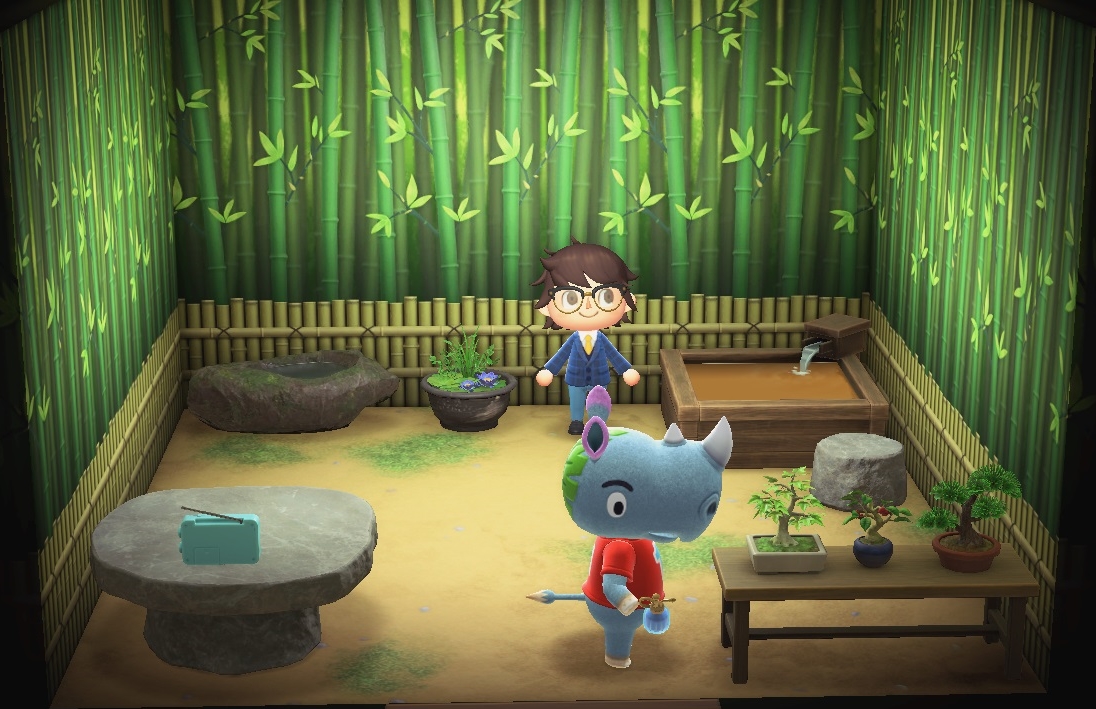 Interior of Tank's house in Animal Crossing: New Horizons