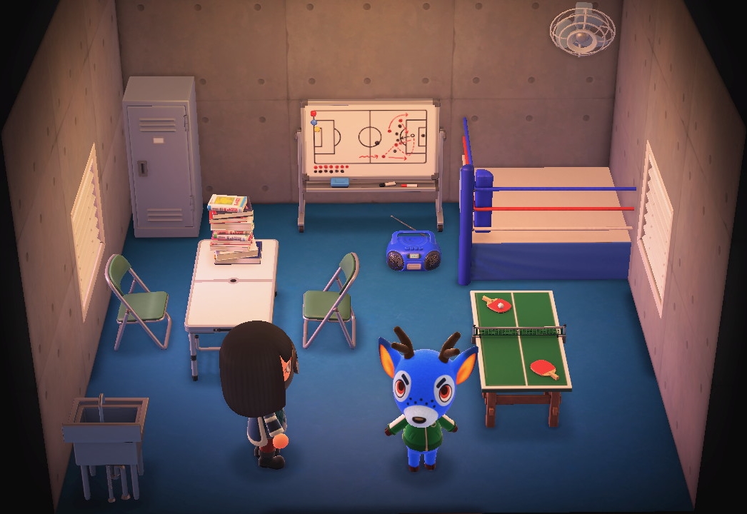 Interior of Bam's house in Animal Crossing: New Horizons