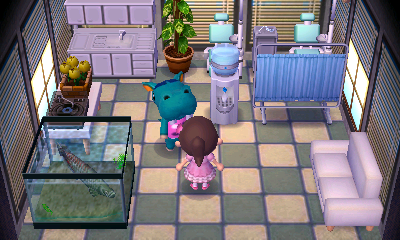 Interior of Bertha's house in Animal Crossing: New Leaf