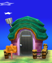 Exterior of Gruff's house in Animal Crossing: New Leaf