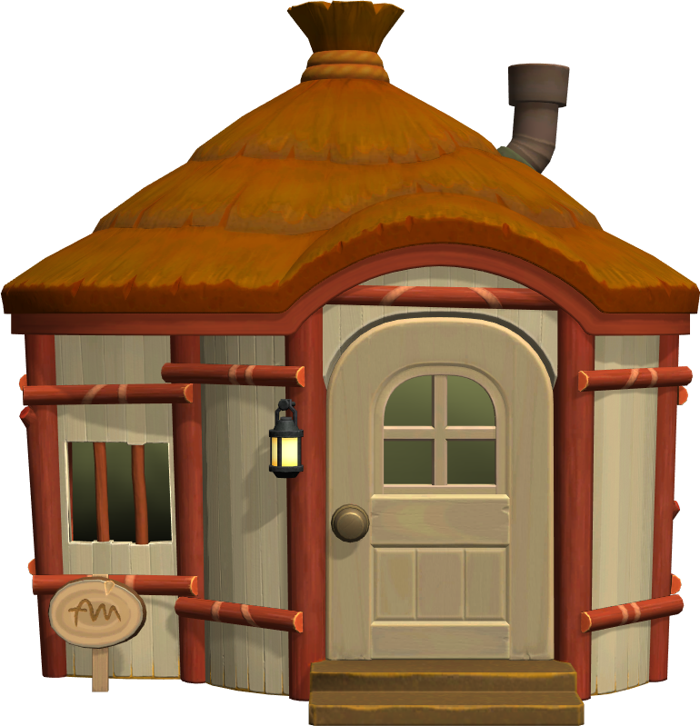 Exterior of Papi's house in Animal Crossing: New Horizons