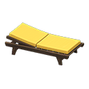 Poolside Bed (Dark Brown - Yellow)