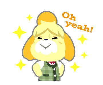 Isabelle Oh Yeah LINE Animated Sticker.png