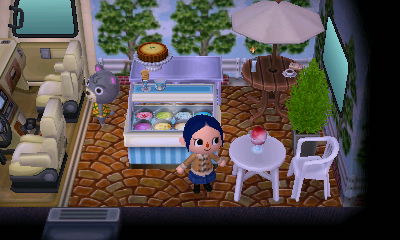 Interior of Olive's RV in Animal Crossing: New Leaf