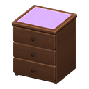 Simple Small Dresser (Brown - Purple) NH Icon.png