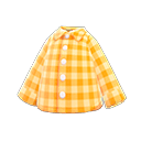 Gingham Picnic Shirt (Orange) NH Storage Icon.png