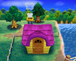 Default exterior of Sylvia's house in Animal Crossing: Happy Home Designer