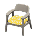 Nordic Chair (Gray - Little Flowers) NH Icon.png