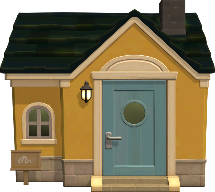 Exterior of Cube's house in Animal Crossing: New Horizons