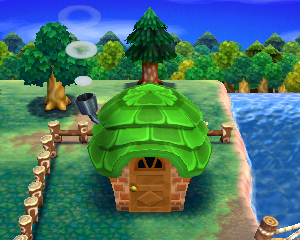 Default exterior of Frank's house in Animal Crossing: Happy Home Designer