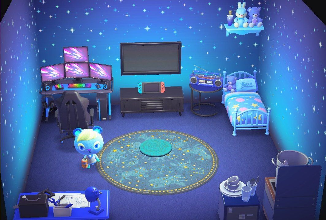 Interior of Ione's house in Animal Crossing: New Horizons