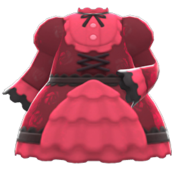 Ruffled Dress (Red) NH Icon.png