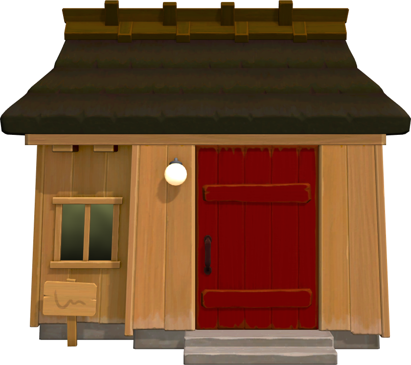 Exterior of Zucker's house in Animal Crossing: New Horizons