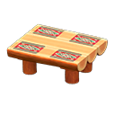 Log Dining Table (Orange Wood - Southwestern Flair) NH Icon.png