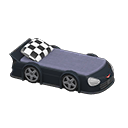Throwback Race-Car Bed (Black) NH Icon.png