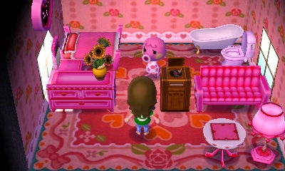 Interior of Marina's house in Animal Crossing: New Leaf