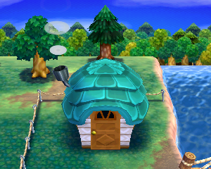 Default exterior of Wendell's house in Animal Crossing: Happy Home Designer