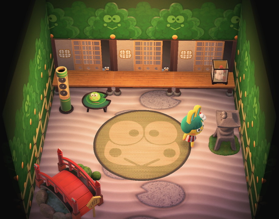 Interior of Toby's house in Animal Crossing: New Horizons