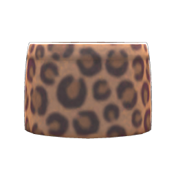 Leopard miniskirt's Brown variant