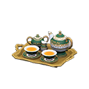 Fancy Tea Set's Green variant