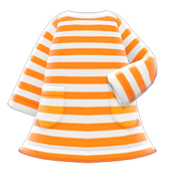 Striped Dress (Orange) NH Icon.png