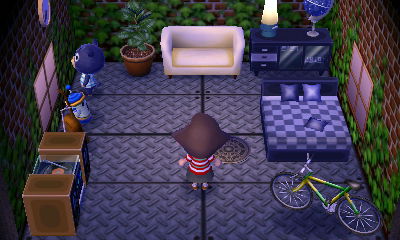Interior of Poncho's house in Animal Crossing: New Leaf