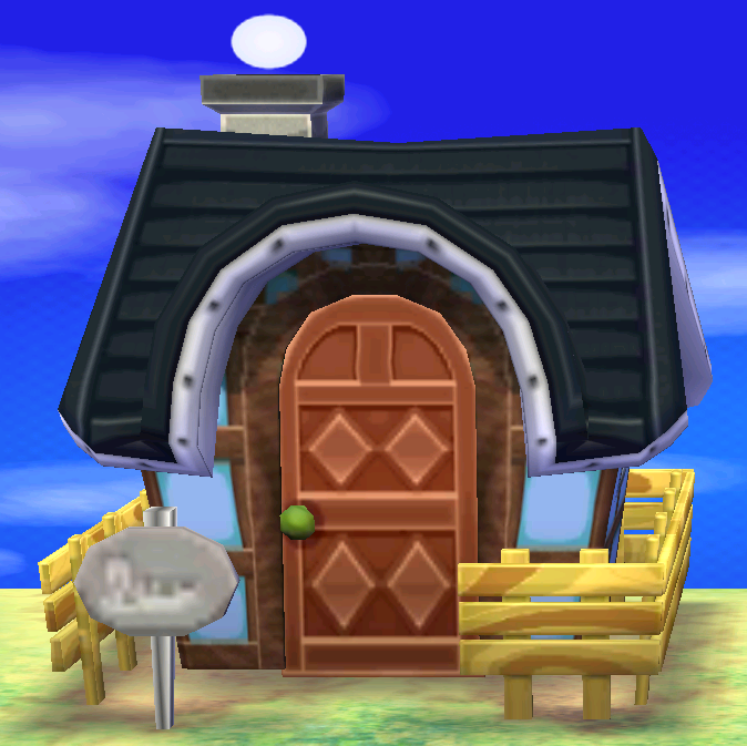 Exterior of Weber's house in Animal Crossing: New Leaf