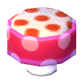 Polka-Dot Stool (Peach Pink - Red and White) NL Model.png