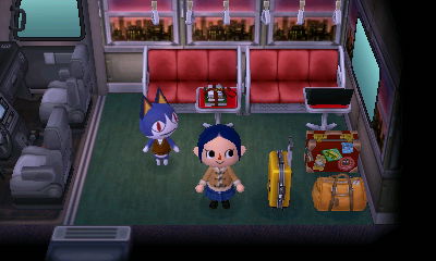 Interior of Rover's RV in Animal Crossing: New Leaf