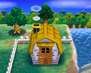 Default exterior of Al's house in Animal Crossing: Happy Home Designer