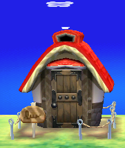 Exterior of Gladys's house in Animal Crossing: New Leaf