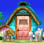 Exterior of Skye's house in Animal Crossing: New Leaf