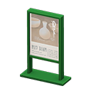 Poster Stand (Green - Pottery Exhibition) NH Icon.png