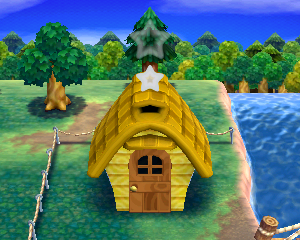 Default exterior of Graham's house in Animal Crossing: Happy Home Designer