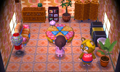 Interior of Paula's house in Animal Crossing: New Leaf
