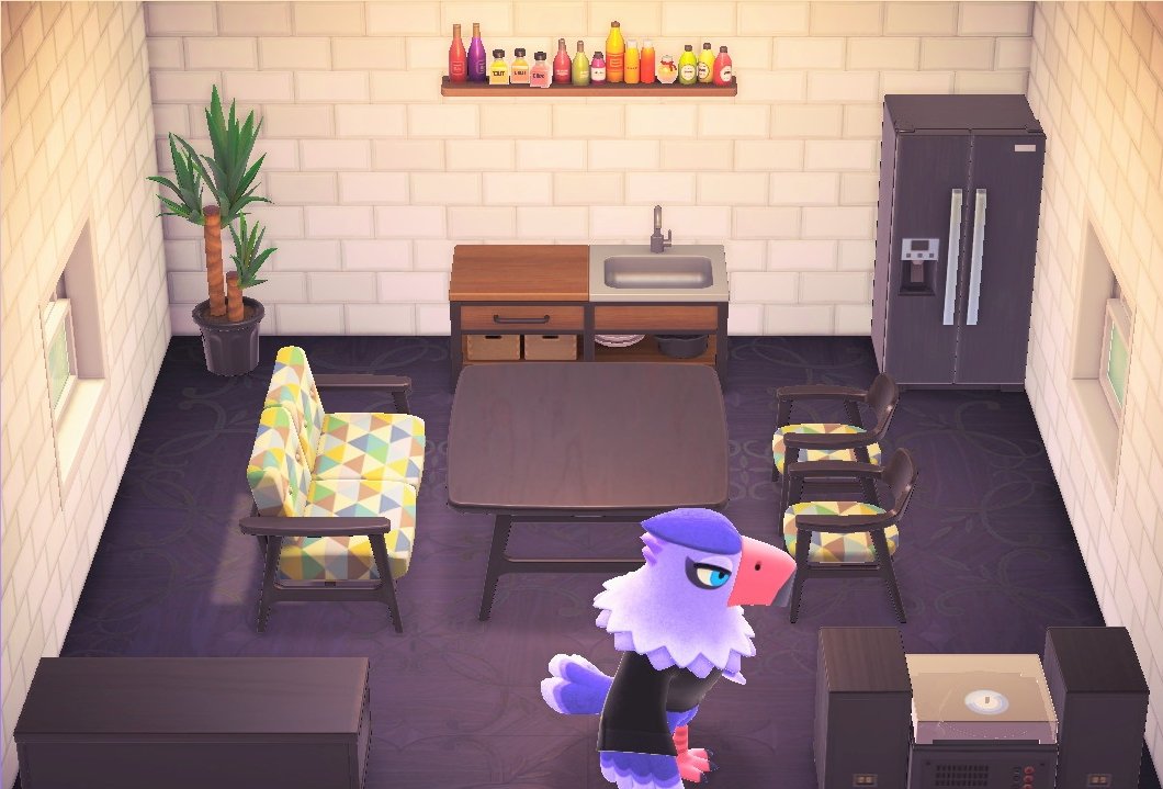 Interior of Quinn's house in Animal Crossing: New Horizons