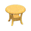 Rattan end table's Light brown variant