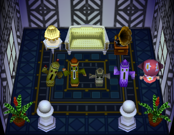 Interior of Cesar's house in Animal Crossing