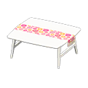 Nordic Table (White - Flowers) NH Icon.png