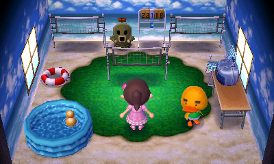 Interior of Joey's house in Animal Crossing: New Leaf