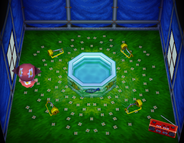 Interior of Joey's house in Animal Crossing