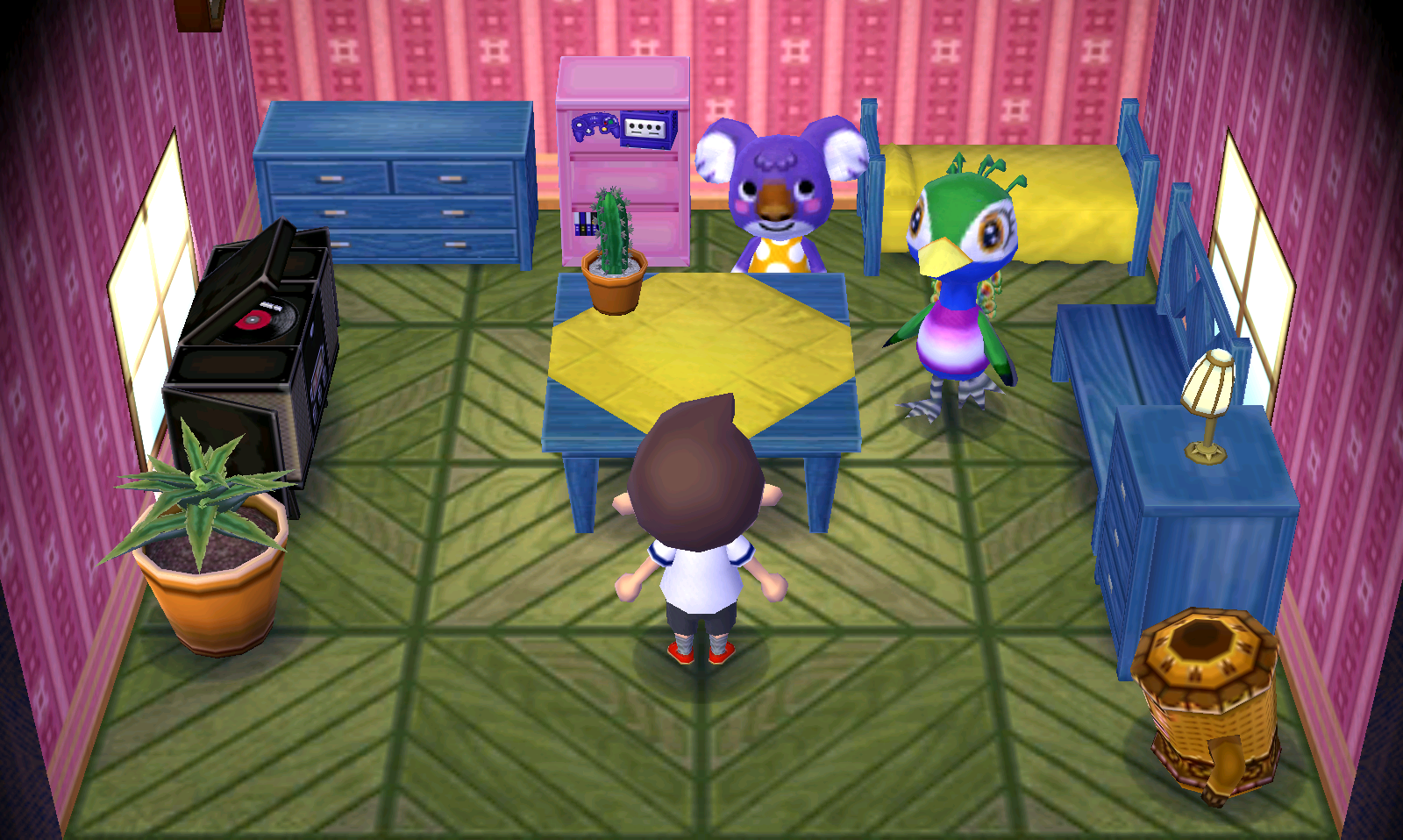 Interior of Sydney's house in Animal Crossing: New Leaf
