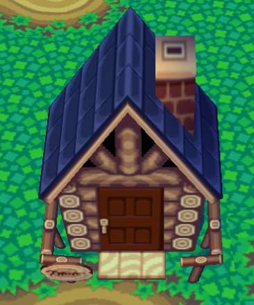 Exterior of Amelia's house in Animal Crossing