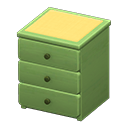 Simple Small Dresser (Green - Yellow) NH Icon.png
