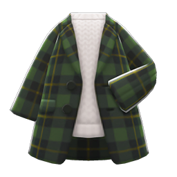 Checkered Chesterfield Coat (Green) NH Icon.png