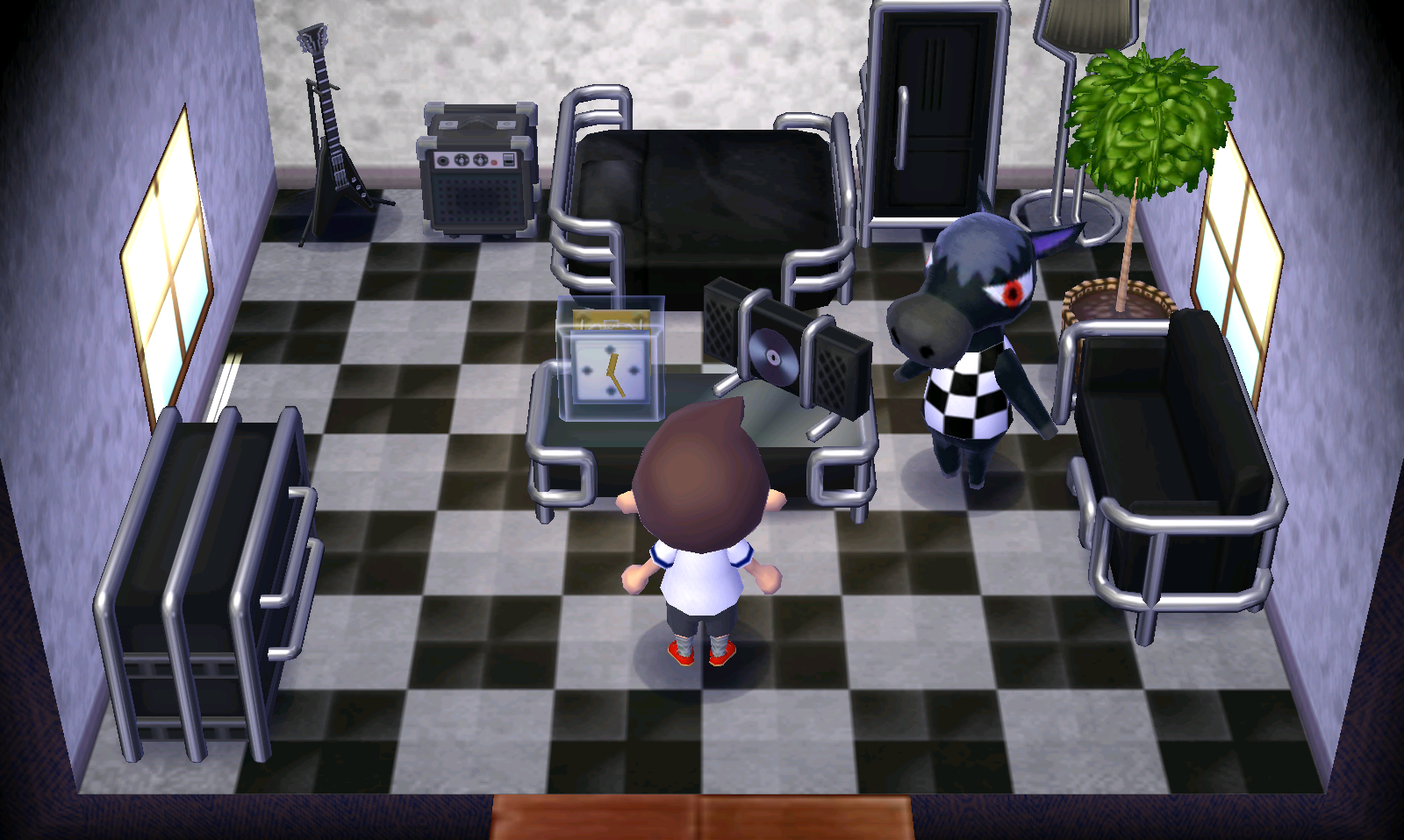 Interior of Roscoe's house in Animal Crossing: New Leaf