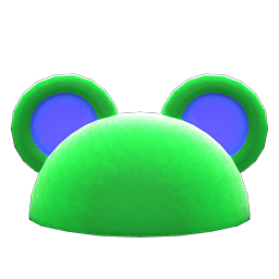 Flashy Round-Ear Animal Hat (Green) NH Icon.png